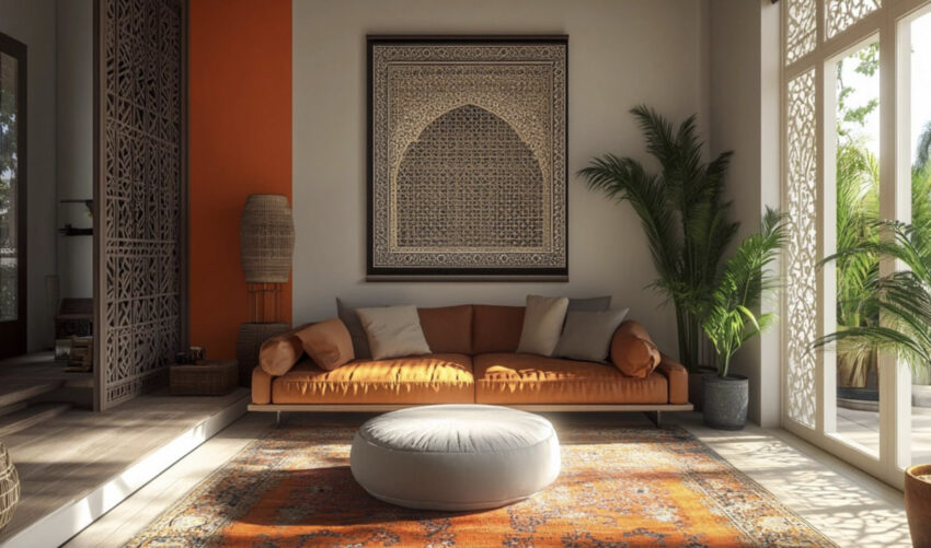 Apartment Decorating Ideas orange color