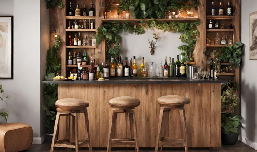 privat home wood bar